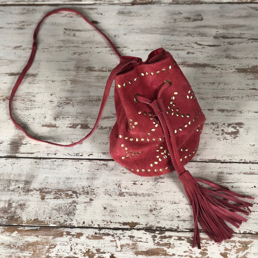 Suede Crossbody Purse Bag